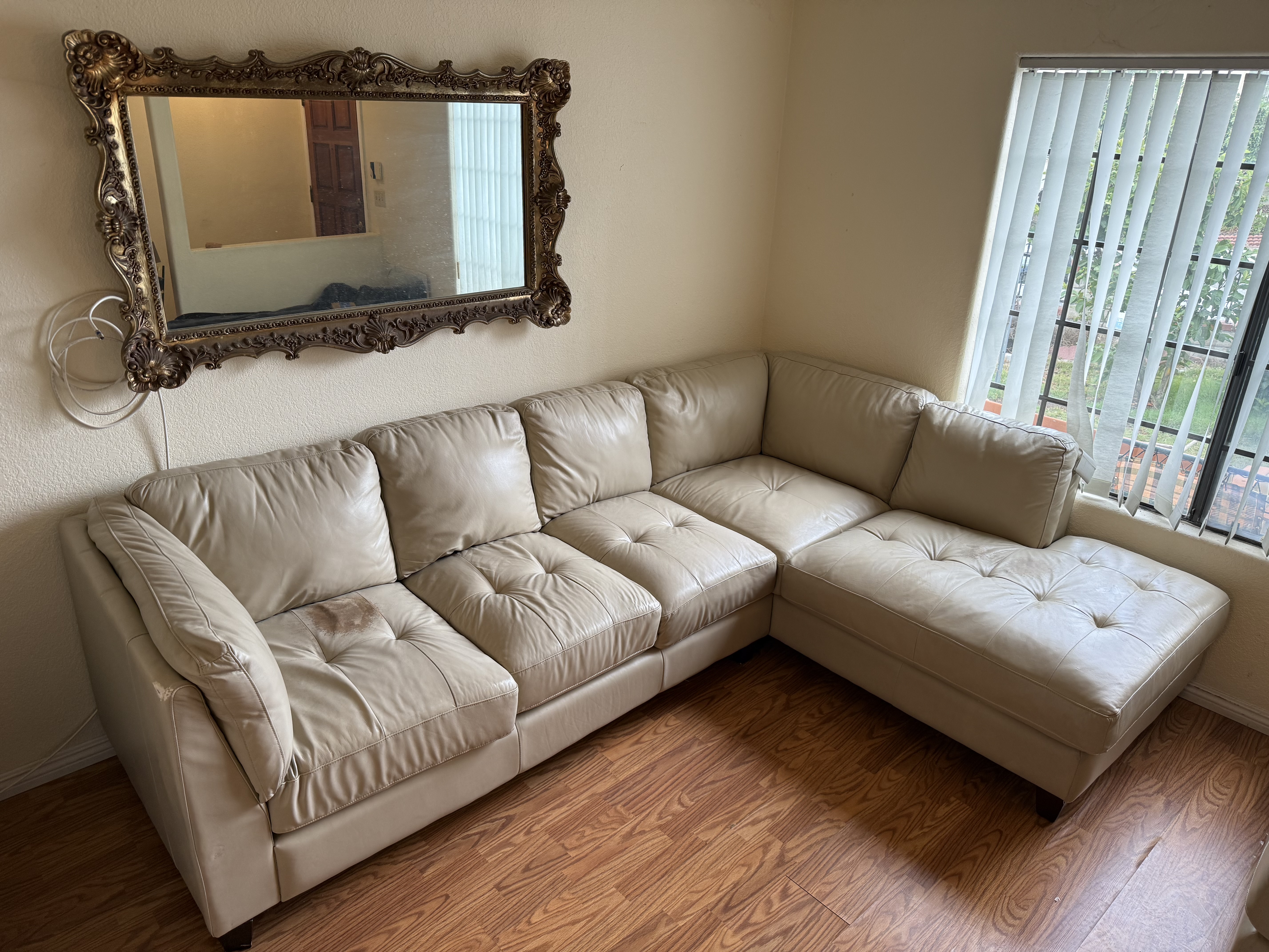 Leather chair 2 before restoration